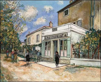 Qui est l'artiste ayant repr&eacute;sent&eacute; "Le Restaurant Bibet &agrave; Saint-Bernard" ?