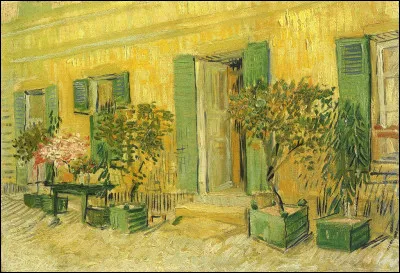 Qui est le peintre de "Ext&eacute;rieur de restaurant &agrave; Asni&egrave;res" ?