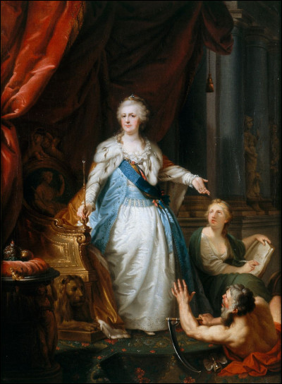 Quel(s) philosophe(s) des Lumières assista ou assistèrent Catherine II de Russie ?