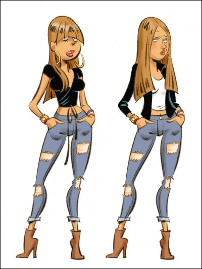 Qui est cette belle fille ? (Sur la photo, c'est une seule fille)