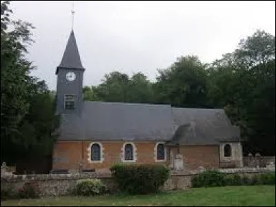 Nous sommes dans l'ancienne région Haute-Normandie devant l'église Saint-Ouen de Bosc-Bénard-Commin. Ancienne commune, elle se situe dans le département ...