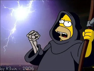 En quoi est dguis Homer sur cette image ?