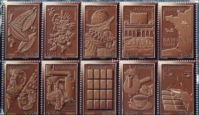 Quelle est la particularit du bloc emis en 2009 sur le chocolat ?