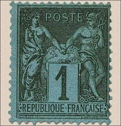 Ce timbre rare est bleu ...