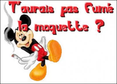 Et si, pour terminer ce quiz, je vous disais : Faites comme moi, ne tirez pas des plans sur la moquette !