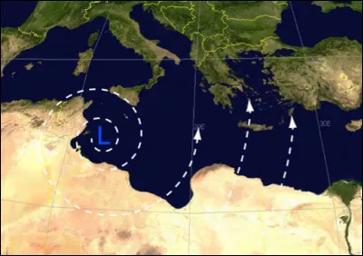 Quel est le nom de ce vent saharien sec et très chaud qui souffle sur l'Afrique du Nord et la Méditerranée ?