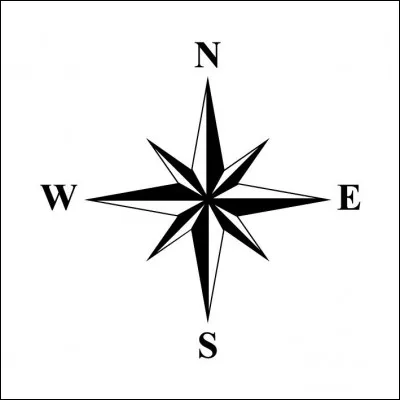 Quel est le nom de la figure qui indique les points cardinaux ?