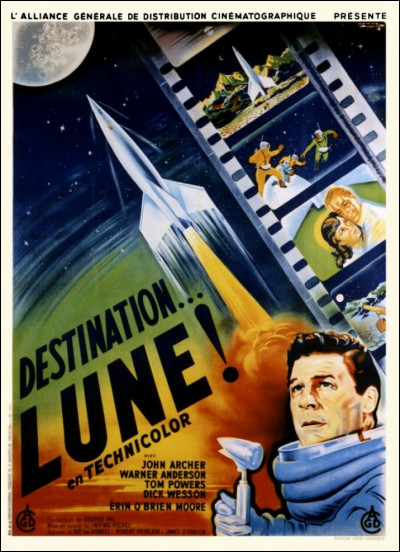 En quelle année le film "Destination... Lune !" réalisé par Irving Pichel, traitant de la conquête spatiale du côté états-unien est-il sorti ?