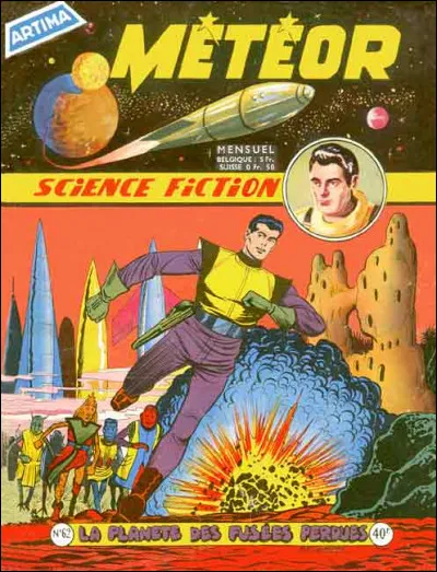 Qui est l'illustrateur des bandes dessinées du magazine de science-fiction "Meteor" sorti dans les années 1950 et 1960 ?