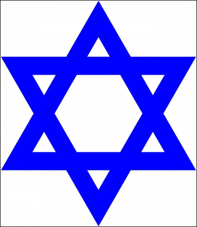Quel est le nom de ce symbole religieux qui se compose de 2 triangles équilatéraux superposés formant une étoile à 6 branches ?