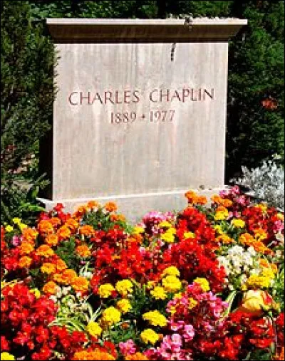 Lors de quelle fête mourut Charlie Chaplin à l'âge de 88 ans en 1977 ?