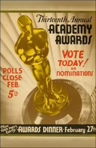 Dans laquelle de ses catégories le film "Le Dictateur" ne fut-il pas nommé lors de la 13ème cérémonie des Oscars en 1941 ?