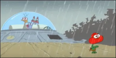 Dans la saison 1 des "Zinzins de l'espace" qui parle avec un accent anglais ?