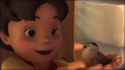 Comment s'appelle l'oiseau que la petite fille tient entre ses mains ?