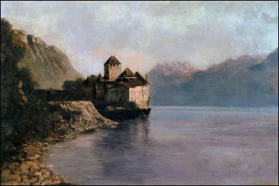 Quel peintre réaliste français est l'auteur du tableau "Le château de Chillon" ?