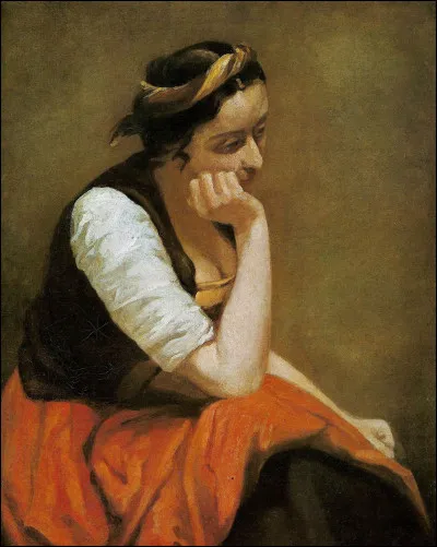 "Une fille pensive" est l'uvre de quel peintre ?