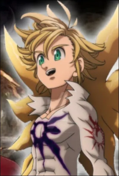 Une fois la forme King Démon, quel niveau de puissance atteint environ Meliodas ?