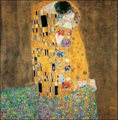 Ce tableau intitulé "Le Baiser" a été peint par Gustav Klimt.