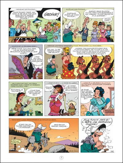 Année : 2006
Personnages : Ma Dalton, Rantanplan, juge Biglard...
Mots-Clés : Mariage/Amour/Indiens/Apprentissage.
Ça peut aider : On peut y croiser les caricatures de Kirk Douglas et John Wayne.
Quel est le titre de cet album ?