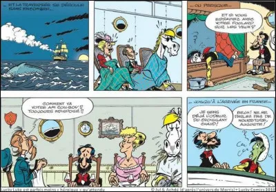 Année : 2018
Personnages : Jolly Jumper, Auguste Bartholdi, Emma...
Mots-Clés : Sculpteur/Bateau/Hippodrome/Hôtel de Luxe.
Ça peut aider : C'est le dernier album sorti.
Quel est le titre de cet album ?