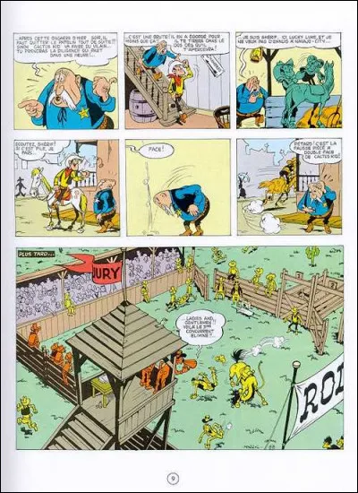 Année : 1951
Personnages : Cactus Kid, Les frères Pistol...
Mots-Clés : Concours/Or/Blague/Croque-mort
Ça peut aider : Il y a trois histoires distinctes dans cet album.
Quel est le titre de cet album ?