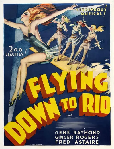 C'est en 1933 qu'apparaît la 1e grande actrice vêtue d'un bikini. Comment s'appelait le film (affiche ci-dessus) et l'actrice en question ?