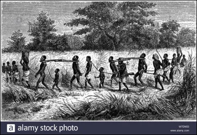 Quel est le pourcentage d'esclaves ne survivant pas au trajet jusqu'aux comptoirs atlantiques ?