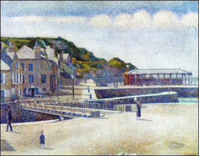 "Port et quai, Port-en-Bessin" est l'uvre de quel peintre pointilliste ?