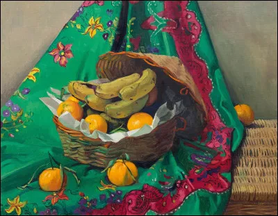"Corbeille de mandarines et de bananes" est l'uvre de quel peintre ?