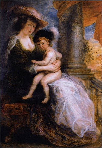 Quel peintre baroque du XVIIe a réalisé le tableau "Hélène Fourment et son enfant" ?