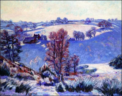 Quel peintre est l'auteur du tableau "Paysage de la Creuse sous la neige" ?
