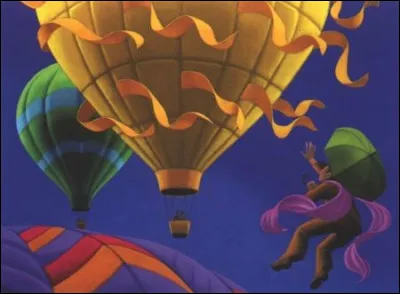 Et pour finir une peinture, intitulée "Au bord du vent" de l'artiste :