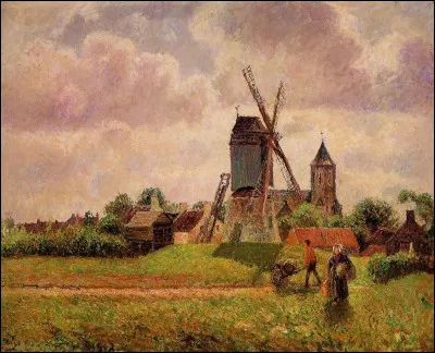 Qui a peint "Moulin à vent en Belgique" ?