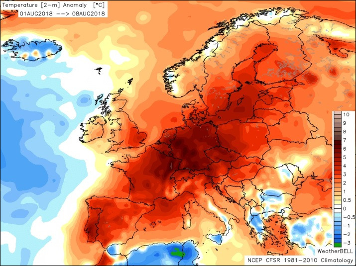 Juillet 2019 : la canicule s'abat sur l'Europe, la température à Paris atteint alors une température record.