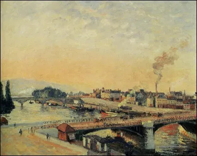 Qui a peint "Lever de soleil à Rouen" ?