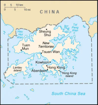 En 1842, à l'issue de la première guerre de l'opium, le Royaume-Uni arrache à la Chine l'île de