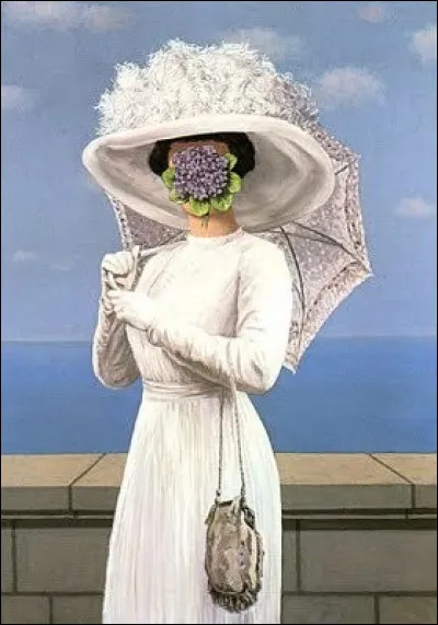 Elle a un bouquet de violettes sur le visage. Qui est l'artiste ayant réalisé cette toile ?