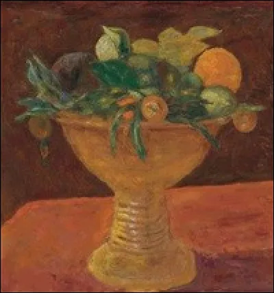 Qui est le peintre de ce "Compotier de mandarines" ?