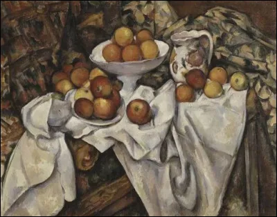 Qui est le peintre de "Nature morte aux pommes et oranges" ?