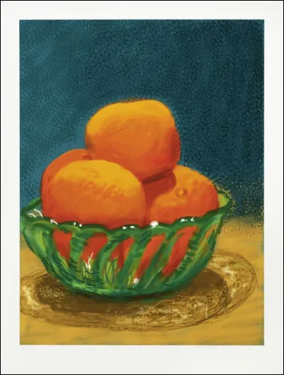 Qui est le peintre de ce tableau intitulé "Oranges" ?