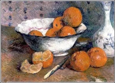 Qui a représenté ce saladier d'oranges ?