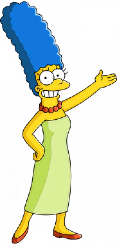 Marge a les cheveux bleus, mais a-t-elle un jour eu les cheveux gris ?