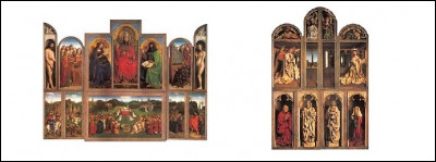 Art - Quelle est la particularité de L'Adoration de l'Agneau mystique, un chef-d'oeuvre de la peinture des primitifs flamands ?