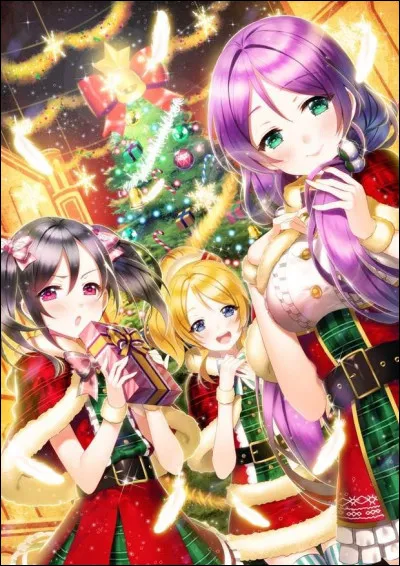 Joyeux Noël de la part de ces filles provenant du manga :