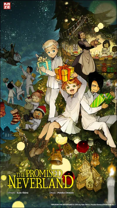 Lequel de ces orphelins a eu un cadeau bleu avec un ruban jaune ?