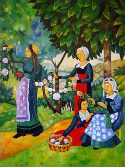 Qui a peint "Guirlande de roses" ?