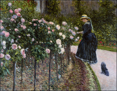 Qui a peint "Roses au jardin du petit Genevilliers" ?