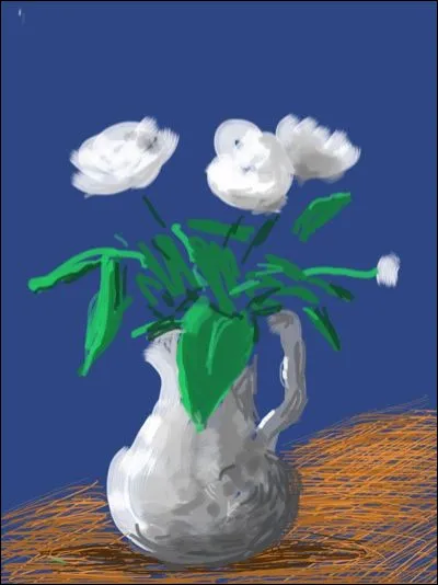 Qui est le peintre des "roses blanches" ?