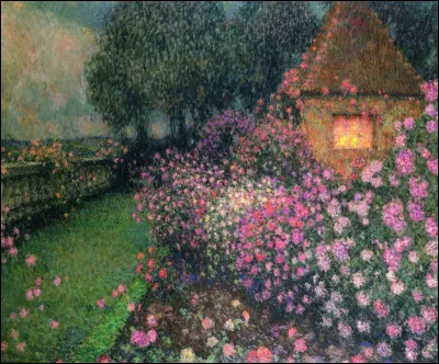 Qui a représenté "Le jardin aux roses" ?