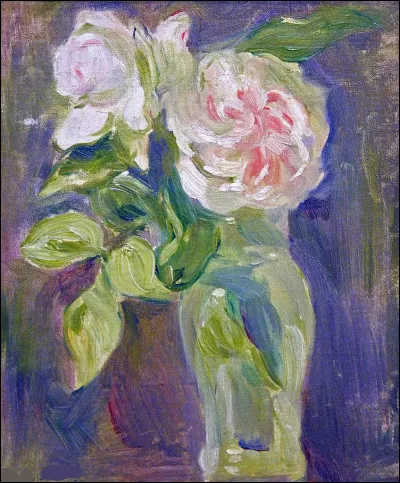 Sa toile s'intitule "Roses" :